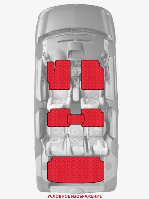 ЭВА коврики «Queen Lux» комплект для Nissan Cube